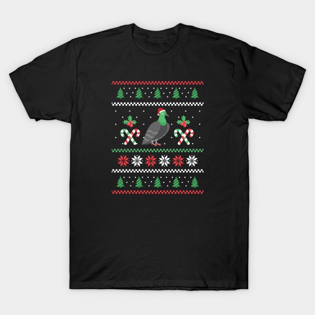 Pidgeon Ugly Sweater T-Shirt by Safdesignx